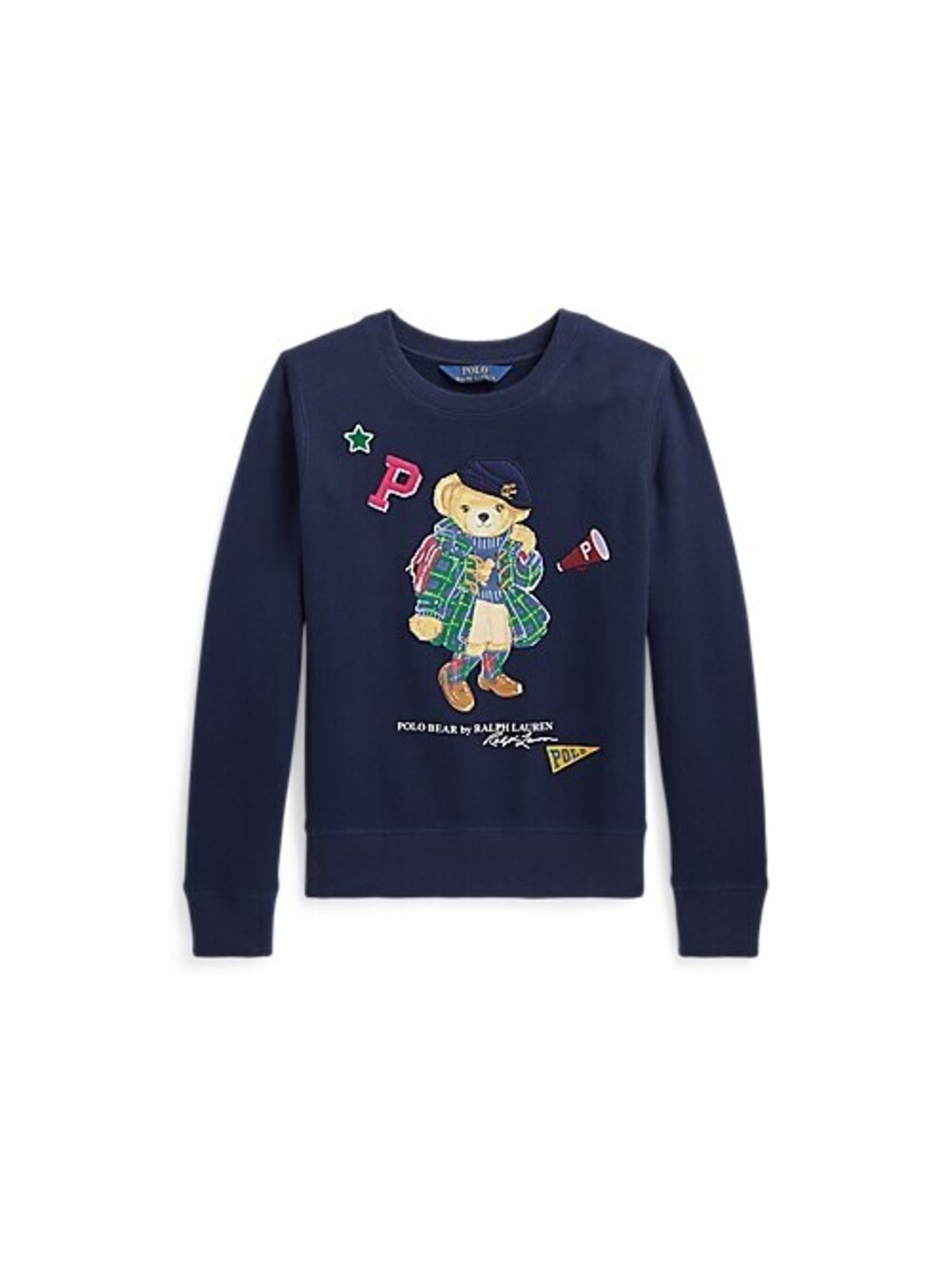 Polo Ralph Lauren Navy Blue Bear Graphic Sweatshirt Size L